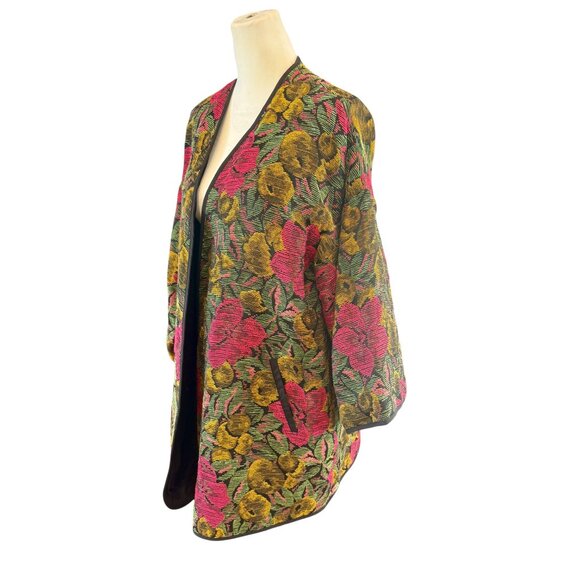 ZARA TRF Outerwear Floral Jacquard Coat – Multicolor – Size S/M – NWT - Picture 5 of 7